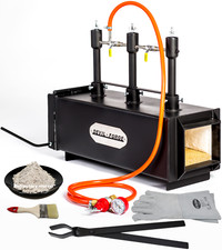 DFPROF3+1D/2" Forgia a Gas Propano Fucina Forno Bruciatore Fabbro