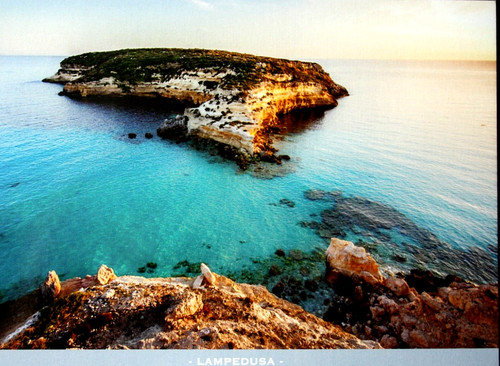 Cartolina lampedusa - cartolina., (ag)