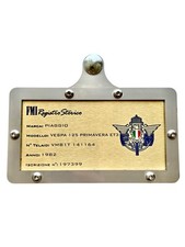 Supporto Targa Oro FMI "Senza Rilievi" Cornice Senza Fori in Acciaio Universale