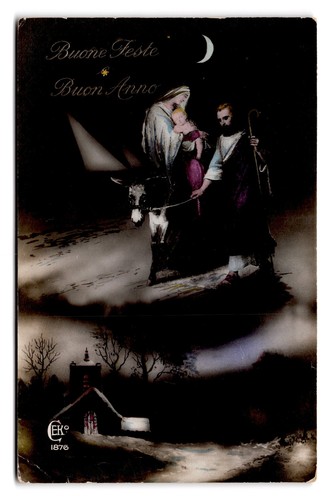 Cartolina natale vintage - natale,