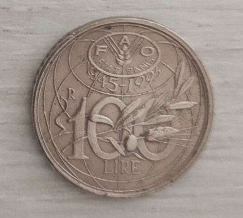 100 lire 1945 - -1995, fao
