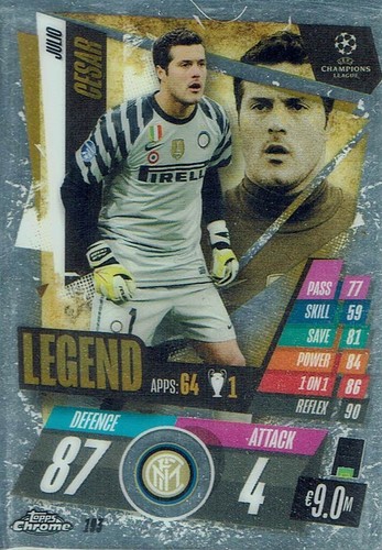Topps match attax chrome - match,