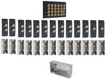 Kit piastra da parete altoparlante audio surround nero opaco 11,2 - NON SALDATO