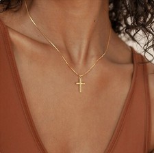 Collana donna piccola croce
