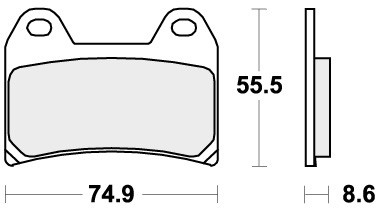 Pastiglie freno anteriori sbs - pastiglie,