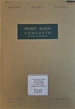 Ernest Bloch - Concerto for