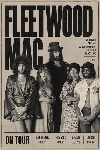 Poster fleetwood mac stampa - poster, mac,