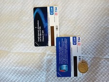 RARA COPPIA SCHEDE TELEFONICHE NON EMESSE - RITIRATE-fIBRA ATTACCATU