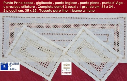 Completo centri pezzi lino - completo,
