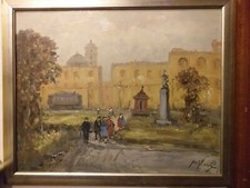 Antonio Migliardi, Napoli, olio su legno