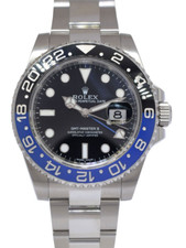 Rolex GMT-Master II Batman Orologio Oyster Acciaio Ceramica Nero/Blu +12 116710