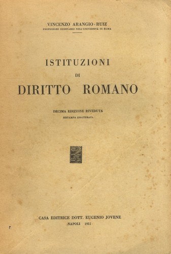 Istituzioni diritto romano - di,