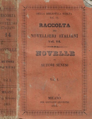 Novelle autori senesi vol - novelle,