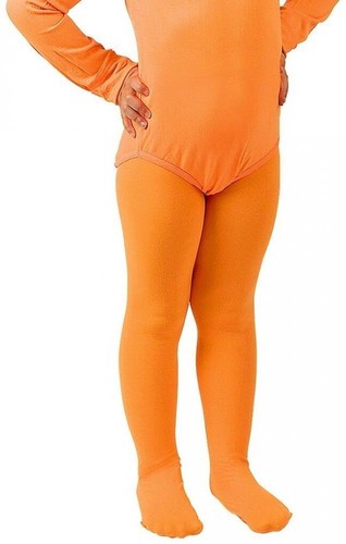Collant bambina arancioni