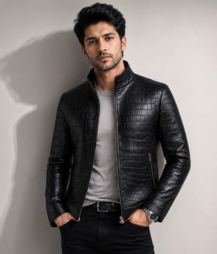 Giacca biker uomo nera - , vera