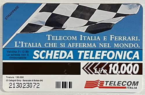 Carta telefonica telecom - carta,