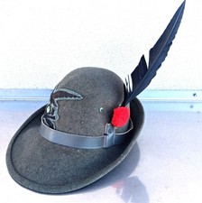 Cappello Alpini E.I. del 4° Reggimento Artiglieria anni 70 originale completo