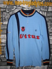 # Vintage Cycling Jersey wool Maglia Ciclismo Bici Vitus '70s Eroica