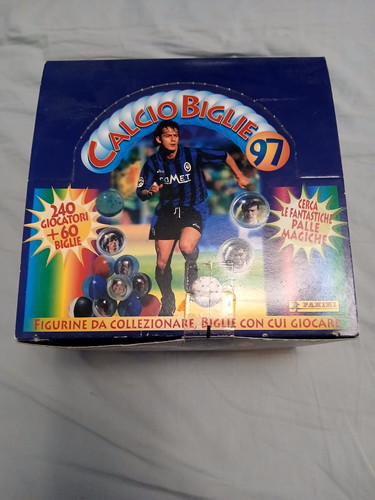 Panini calcio biglie - 97, box