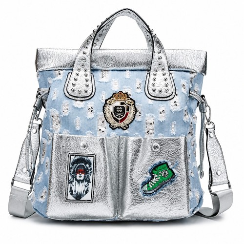 Borsa tracolla trendy denim - trendy,