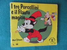 ED  MONDADORI MINI - LIBRO  I 3 PORCELLINI E IL FLAUTO MAGICO  I ED 1965