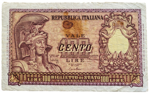 Italie 100 lire 1951 - -,