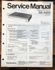 Technics SE-A808 Amplificatore