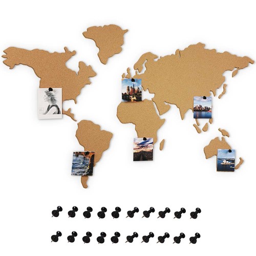 Bacheca puzzle mappamondo - bacheca,