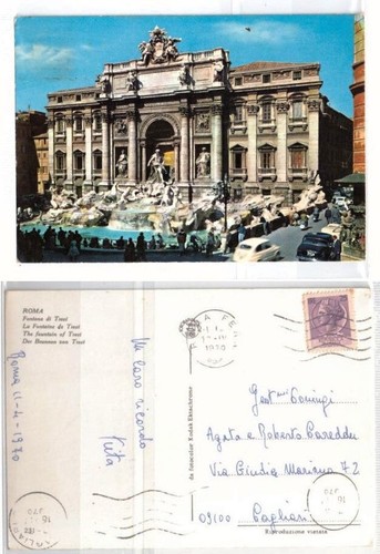 Roma fontana trevi - -, 1970