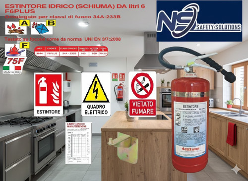 Estintore lt6 acciaio inox - lt6,