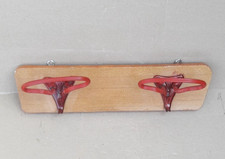 Appendiabiti Vintage In Legno e Rivestimento In Formica