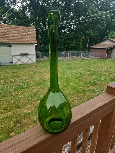 Vaso bottiglia fossetta vetro