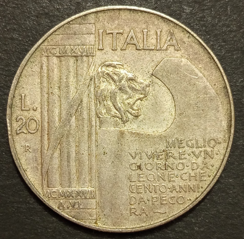 Lire elmetto 1928 - elmetto, bb