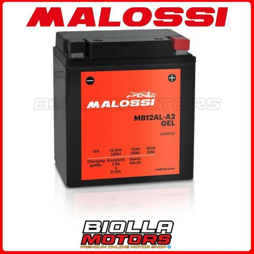 Mb12al batteria malossi gel - mb12al-a2,