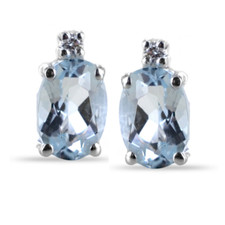 Orecchini lobo in oro bianco