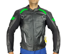 Giacca giubbotto moto pelle - di,