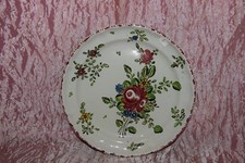 PIATTO piano maiolica alla rosa Pesaro Molaroni cm. 22 (2) V3 plate  ^