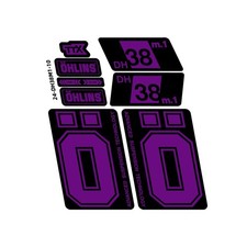 Adesivo forcella per 2024 Ohlins DH38 M.1 MTB mountain bike bicicletta ciclismo decalcomania