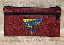 Astuccio Portapenne Bustina Spiderman Uomo Ragno Vintage 1996 Marvel Rosso 