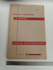 manuale uso manutenzione originale trattore Massey Ferguson 35 lingua francese