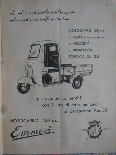 Pubblicita motocarro emmevi - pubblicita',