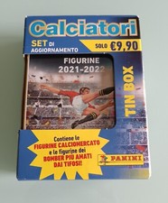 Set Aggiornamenti completi 2021 2022 + TIN BOX Figurine Calciatori Panini nuovi