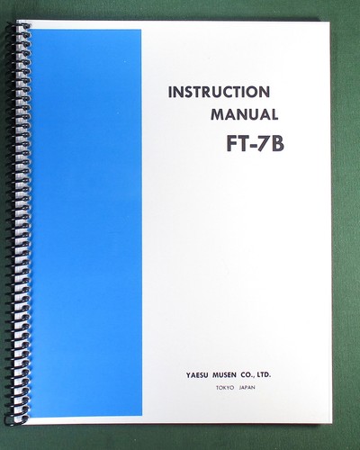 Yaesu manuale istruzioni - ft-7b,