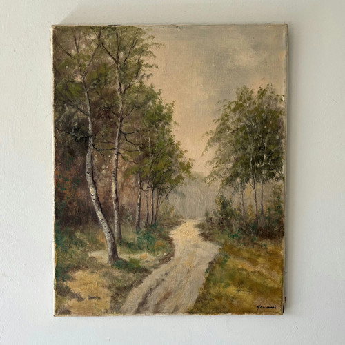 Autentico dipinto olio - autentico,