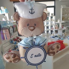 Fiocco nascita orsetto - fiocco,