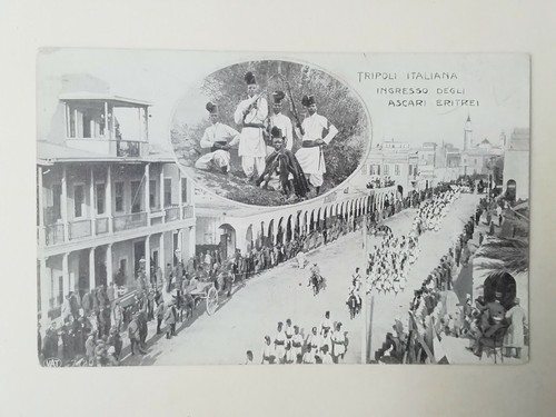 Cartolina tripoli ascari - tripoli,