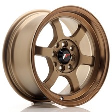 Cerchio in Lega Japan Racing JR12 15x7,5 ET26 4x100/108 Bronzo Anodizzato Scuro