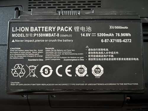 Clevo x51 battery p170hm3 - clevo,
