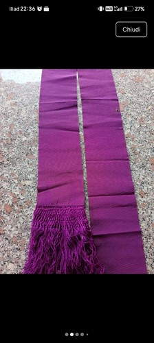 Fascia abito talare viola - fascia,