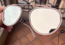 Stupendi occhiali Thom Browne da sole Unisex Placati In Oro.